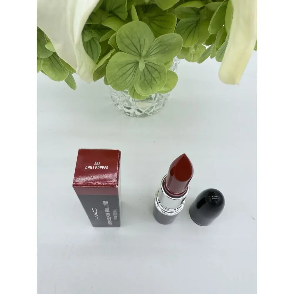 MAC Lustreglass Lipstick 562 Chili Popper 0.1oz / 3g
